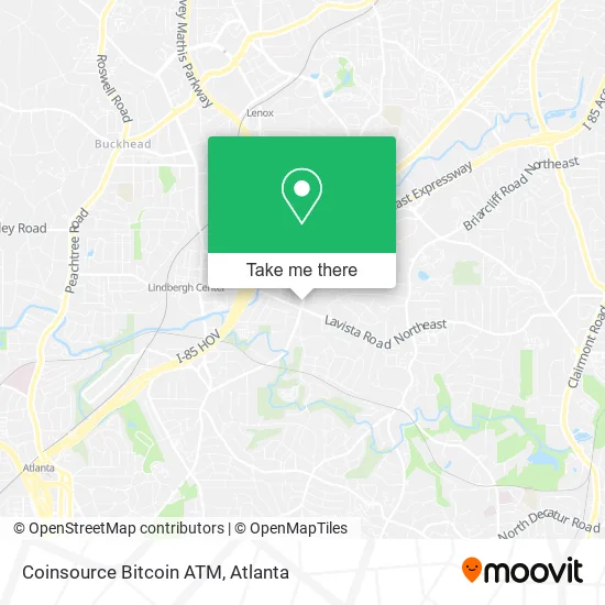 Mapa de Coinsource Bitcoin ATM