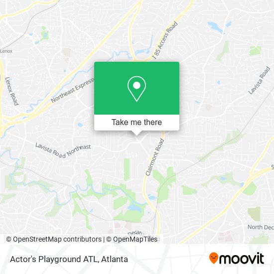 Mapa de Actor's Playground ATL