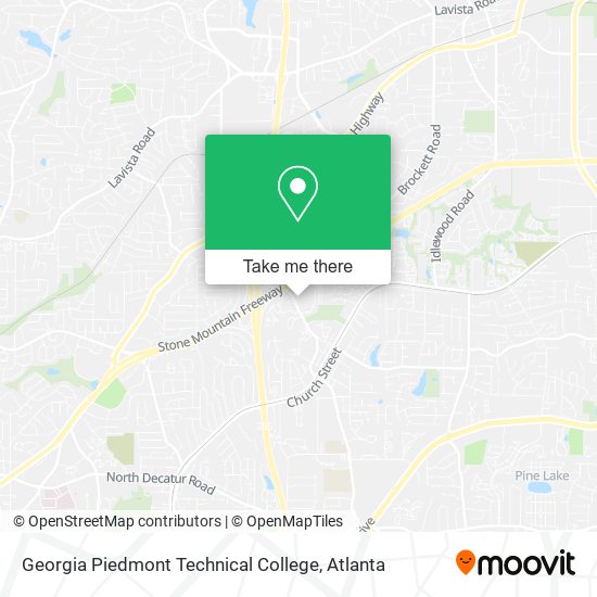 Georgia Piedmont Technical College map