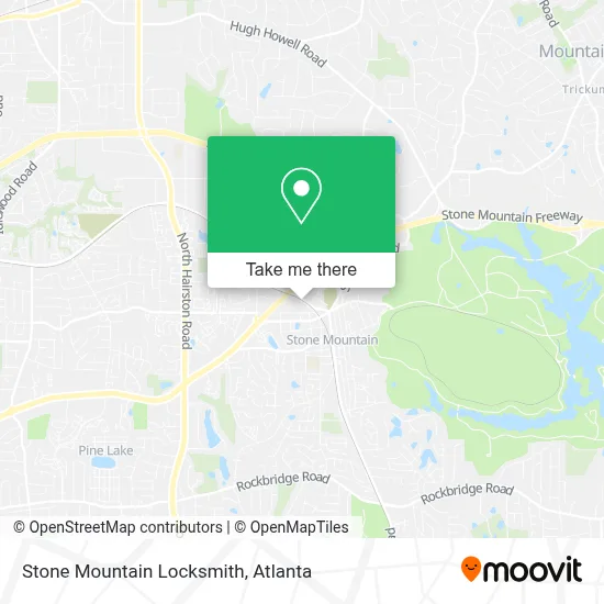 Stone Mountain Locksmith map