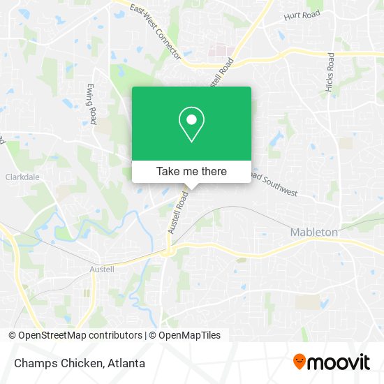 Mapa de Champs Chicken