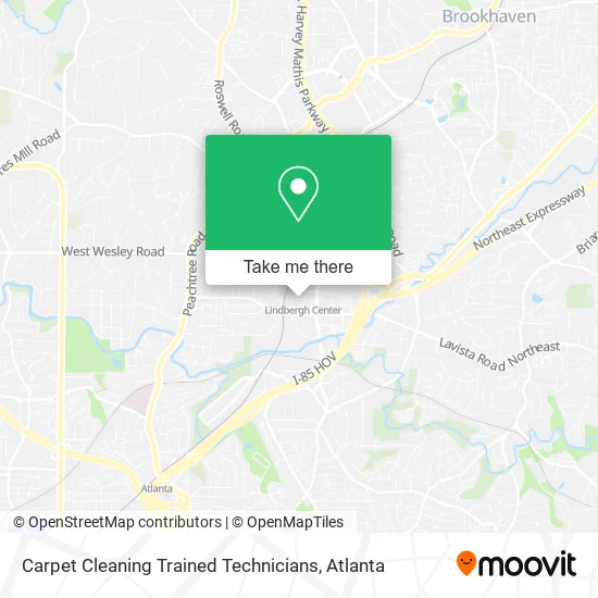 Mapa de Carpet Cleaning Trained Technicians
