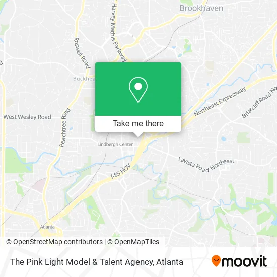 The Pink Light Model & Talent Agency map