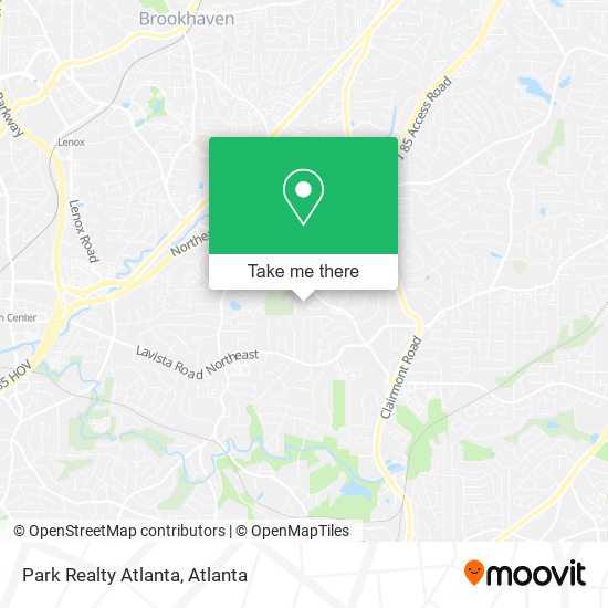 Park Realty Atlanta map