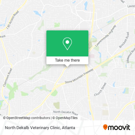 Mapa de North Dekalb Veterinary Clinic