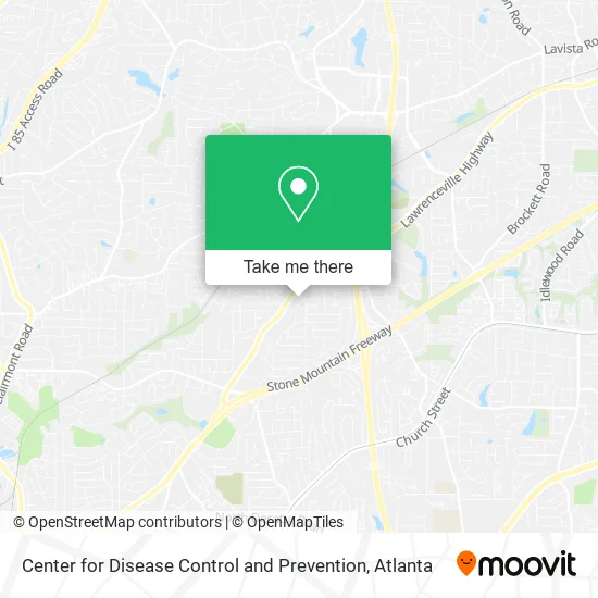 Center for Disease Control and Prevention map