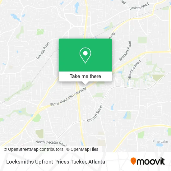 Mapa de Locksmiths Upfront Prices Tucker