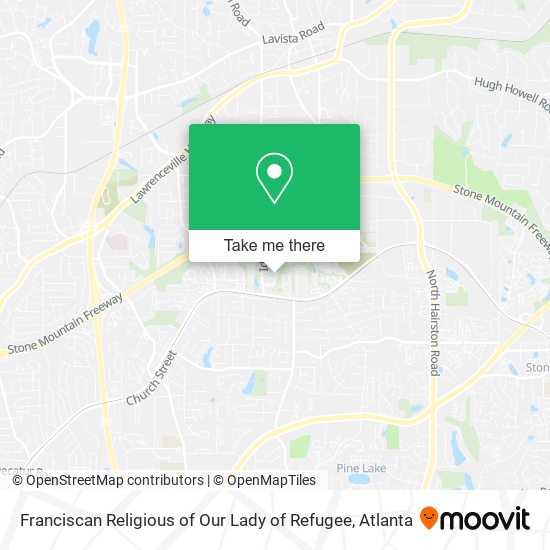 Franciscan Religious of Our Lady of Refugee map