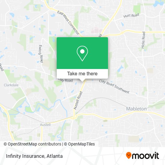 Infinity Insurance map