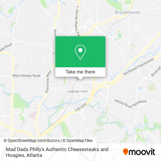Mad Dads Philly's Authentic Cheesesteaks and Hoagies map