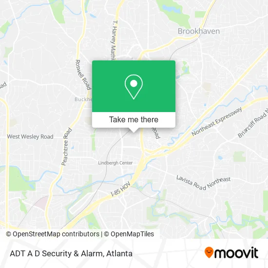 ADT A D Security & Alarm map