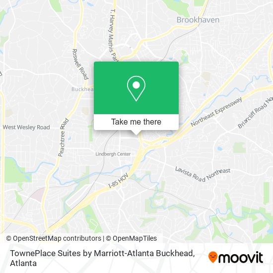 TownePlace Suites by Marriott-Atlanta Buckhead map