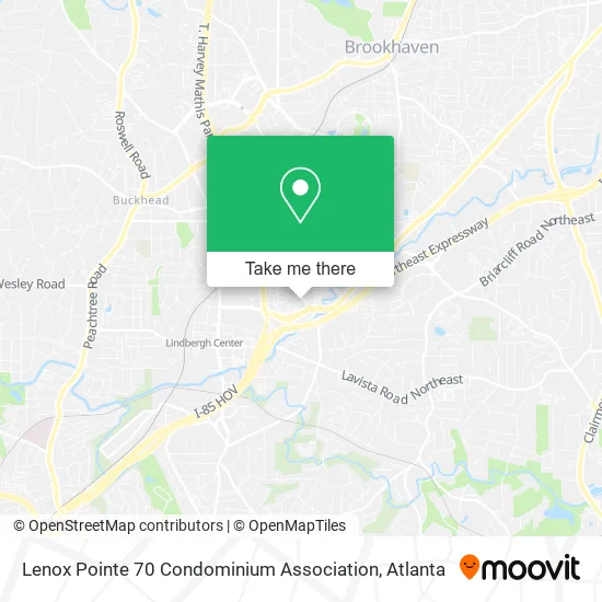Lenox Pointe 70 Condominium Association map