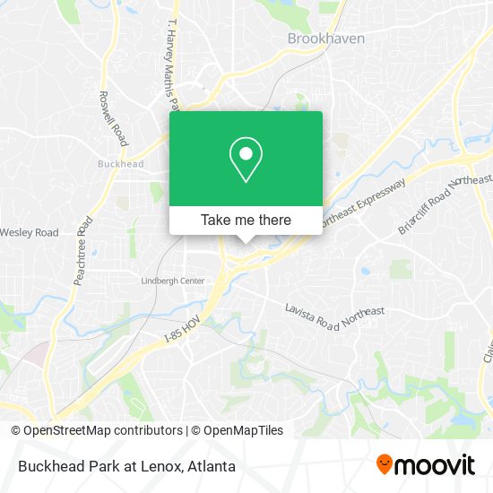 Buckhead Park at Lenox map