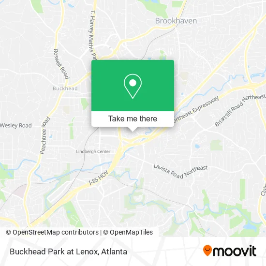 Buckhead Park at Lenox map