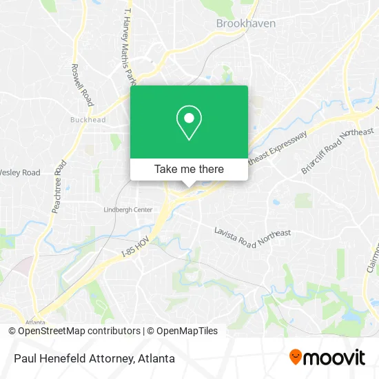 Paul Henefeld Attorney map