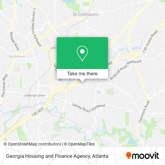 Georgia Housing and Finance Agency map