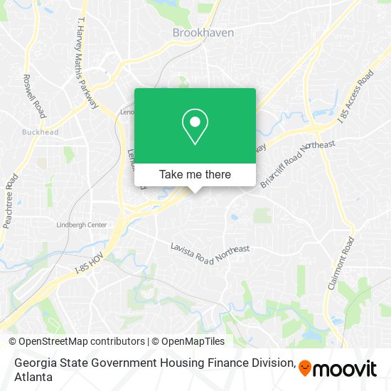 Mapa de Georgia State Government Housing Finance Division