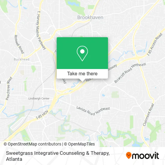 Sweetgrass Integrative Counseling & Therapy map