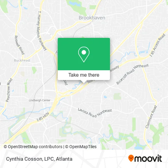 Mapa de Cynthia Cosson, LPC