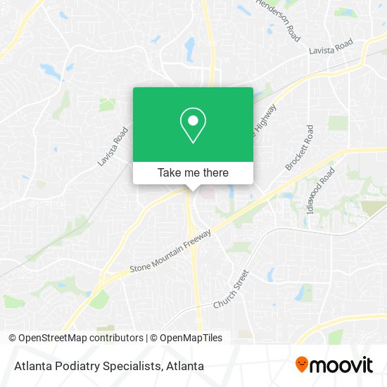 Mapa de Atlanta Podiatry Specialists