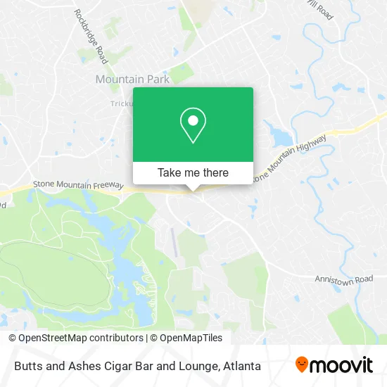Butts and Ashes Cigar Bar and Lounge map