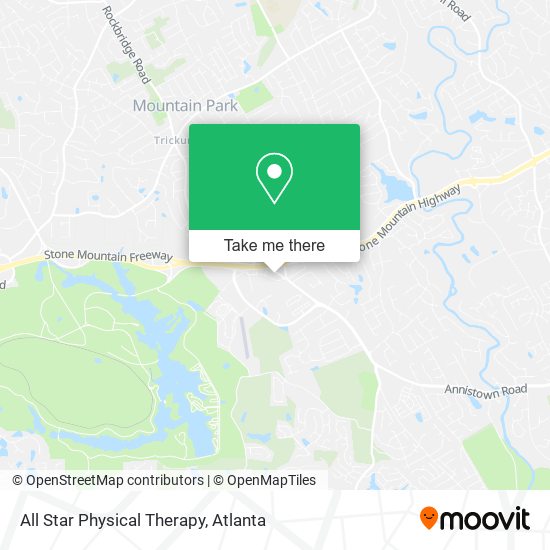 Mapa de All Star Physical Therapy