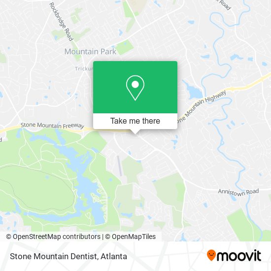 Stone Mountain Dentist map