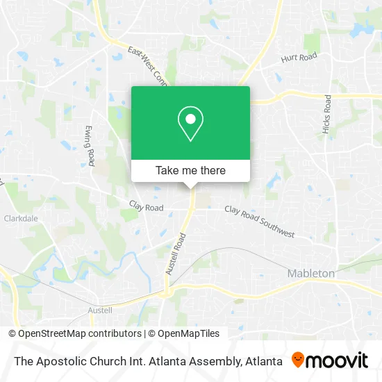 Mapa de The Apostolic Church Int. Atlanta Assembly