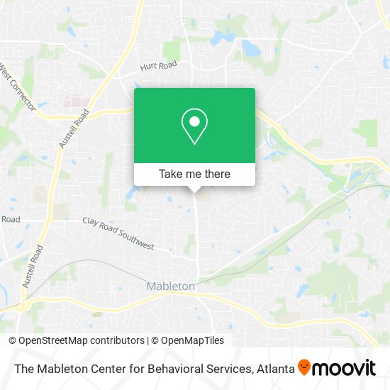 The Mableton Center for Behavioral Services map