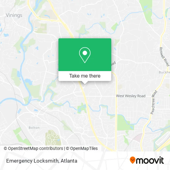Emergency Locksmith map