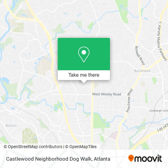 Castlewood Neighborhood Dog Walk map