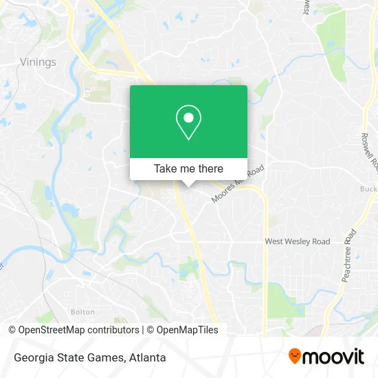 Georgia State Games map