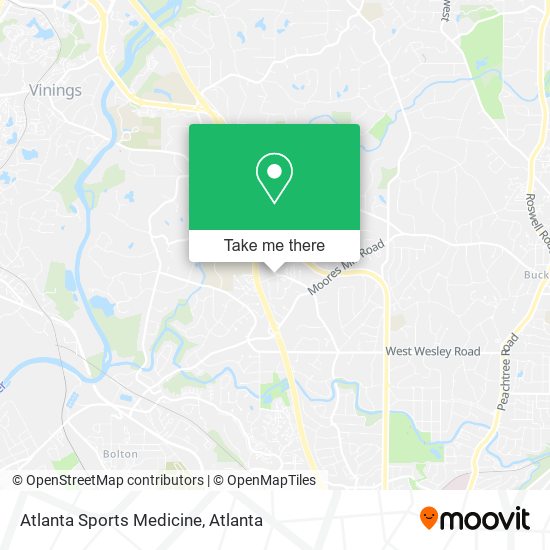 Mapa de Atlanta Sports Medicine