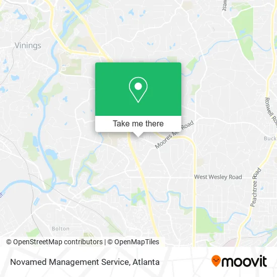 Novamed Management Service map