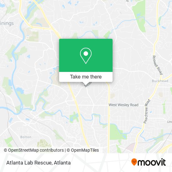 Mapa de Atlanta Lab Rescue