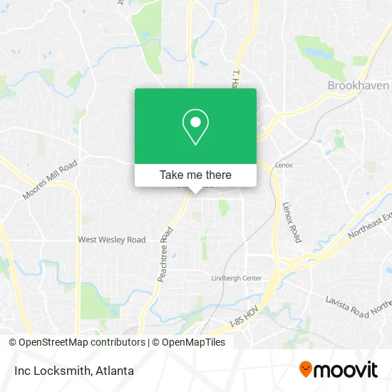 Mapa de Inc Locksmith