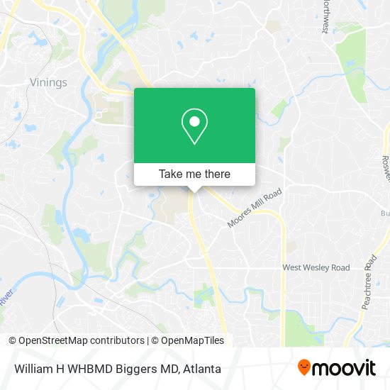William H WHBMD Biggers MD map
