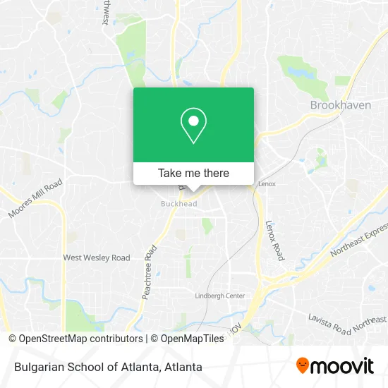 Bulgarian School of Atlanta map