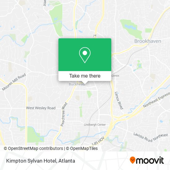 Kimpton Sylvan Hotel map
