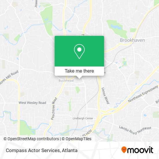 Compass Actor Services map