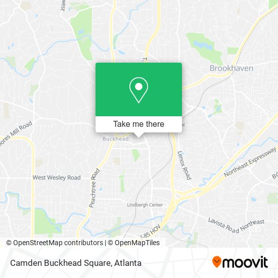 Mapa de Camden Buckhead Square