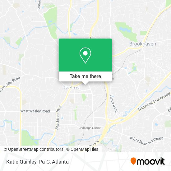 Mapa de Katie Quinley, Pa-C