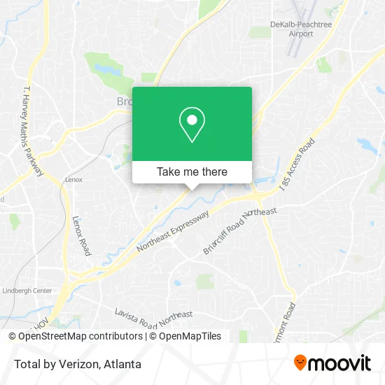 Total by Verizon map