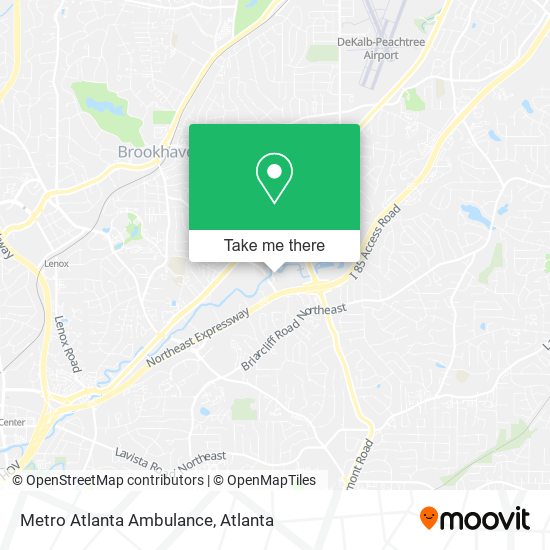 Metro Atlanta Ambulance map