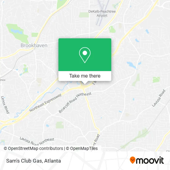 Sam's Club Gas map