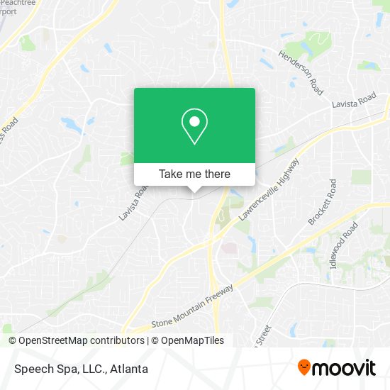 Speech Spa, LLC. map