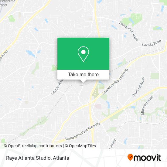 Raye Atlanta Studio map