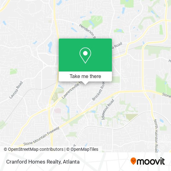 Cranford Homes Realty map