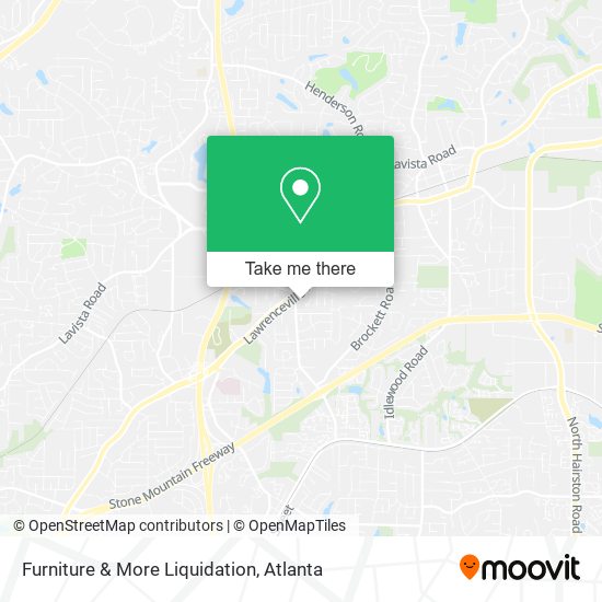 Furniture & More Liquidation map